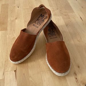 Miz Mooz Orange Suede Espadrille flats